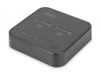 Podwójna stacja dokująca do dysków SSD M.2 NVMe z funkcją klonowania offline, USB-C, Czarna
