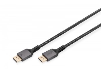 Kabel połączeniowy PREMIUM DisplayPort 8K60Hz UHD DP/DP M/M 1m Czarny