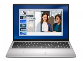 Laptop Dell 16 DC16256 W11P R7-250|16GB|1TB|AMD Radeon|FgrPr|WLAN+BT|16.0 FHD+|Backlit Kb|4C|65W|3YPS Platinum Silver (Metal)