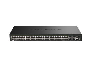 Przełącznik Smart DGS-1530-52P/E 48 portów GE PoE(30W) + 4 porty 10G SFP+ 370W