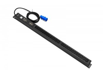 Listwa zasilająca SMART PDU, wtyk IEC 60309 16A/250V, gniazda 18xC13 10A/250V, 6xC19 16A/250V, 16A