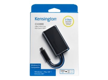 Kensington 4-portowy koncentrator USB-C