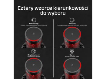HyperX QuadCast 2 – mikrofon USB (czarny)