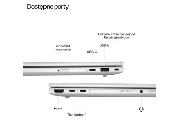 HP EliteBook 8 G1i Ultra 7 255U 14.0"WUXGA IPS 400nits Eye Ease AG 24GB DDR5 5600 SSD512 Arc Cam 5Mpx 62Wh W11Pro Srebrny lodowiec 3Y OnSite