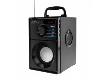 Głośnik BOOMBOX SILVER MT3179 Bluetooth 5.1+EDR/FM/MP3/MicroSD/USB/AUS/Pilot/USB-C/LED/RMS 15W/PMPO 600W
