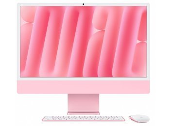 iMac 24 cale: M4 8/8, 16GB, 256GB SSD - Różowy