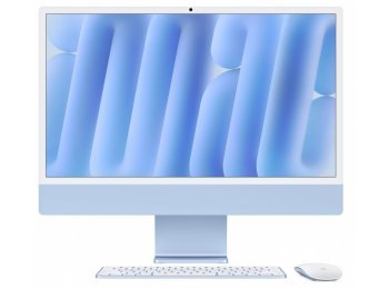 iMac 24 cale: M4 10/10, 16GB, 512GB SSD - Niebieski