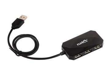 Hub USB 4-porty LOCUST USB 2.0 Czarny
