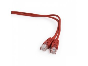Patch cord kat.5e osłonka zalewana 1M czerwony