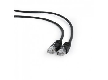 Patch cord kat.5e osłonka zalewana 2M czarny