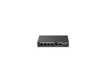 Ruijie Networks RG-ES206GS-P łącza sieciowe Zarządzany L2 Gigabit Ethernet (10/100/1000) Obsługa PoE Czarny