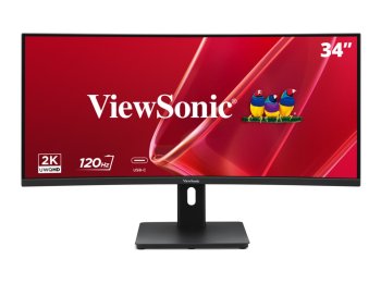Viewsonic VA VA3420C-2 monitor komputerowy 86,4 cm (34") 3440 x 1440 px UltraWide Quad HD LED Czarny