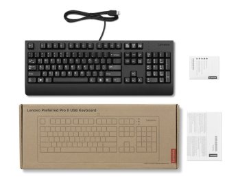Lenovo Preferred Pro II klawiatura Dom/Biuro USB US English Czarny