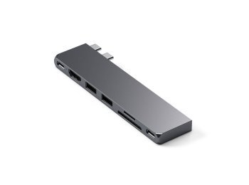 Hub Satechi Type-C Pro Hub Slim gwiezdna szarość - Smukła obudowa