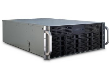 Inter-Tech 4U-4416L Rack Czarny, Srebrny