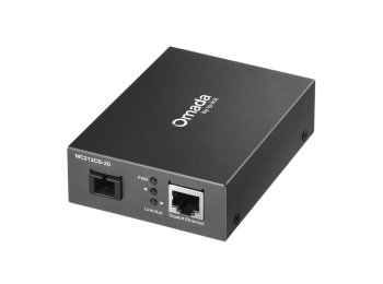 Konwerter mediów MC212CS-20 Gigabitowy media konwerter WDM Omada