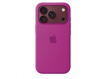 Etui silikonowe z MagSafe do iPhonea 18 Pro - magenta