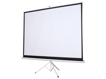 Ekran projekcyjny Silelis ET-1 100" (180x180 cm, 1:1), zwijany automatycznie, trójnożny statyw/stojak