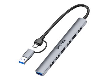 UNITEK HUB USB-A/C 7W1 USB-A 5 GBPS