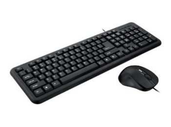 Zestaw klawiatura + mysz IBOX OFFICE KIT II KLAW. I MYSZ OPT.USB IKMOC2005070U (USB 2.0; (US); kolor czarny; optyczna)