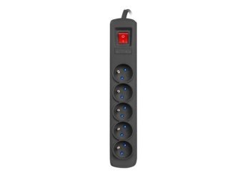 Listwa zasilająca R5 3m 5x230V PL 10A Czarna