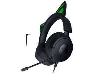 Zestaw słuchawkowy Razer Gaming Kraken Kitty V3 X Przewodowe Nauszne Mikrofon Czarny