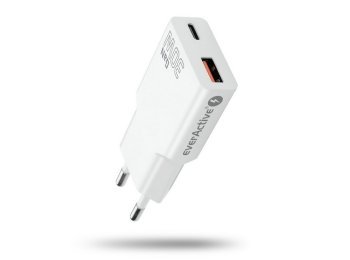 Ładowarka sieciowa SUPER SLIM QC 3.0 30W 1XUSB 1XUSB-C biała SC-380Q