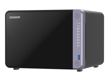Qnap TS-632X-4G, Tower, 6 x 2.5"/3.5" SATA, AnnapurnaLabs Alpine AL524 4C, 4GB (Max. 16GB) DDR4 SODIMM, 2 x 2.5GbE, 2 x 10GbE SFP+, 2 x USB 3.2 Gen, adapter 120W