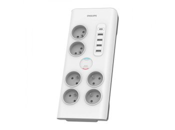 Listwa antyprzepięciowa 6 gniazd AC Fr 40W, 2 m