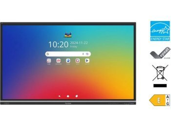 Viewsonic IFP6551 Display tablica interaktywna 165,1 cm (65") 3840 x 2160 px Ekran dotykowy Czarny