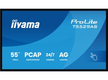 Monitor dotykowy IIYAMA 139cm (55") T5529AS-B1AG 16:9 M-Touch 2xHDMI+UBS-C (Speditionsversand)