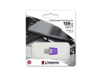 Pendrive USB Data Traveler MicroDuo 3C G3 128GB USB-A/USB-C