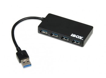 Hub USB 3.0 4-porty, slim IUH3F56 Czarny