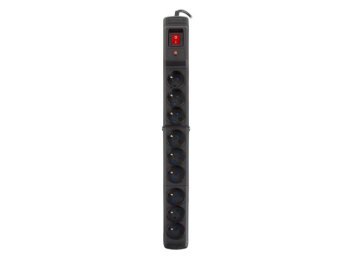 Listwa przeciwprzepięciowa Multi M9 1.5m czarna (9 gniazd)