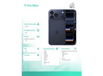 iPhone 17 PRO MAX Głębinowy błękit 1TB
