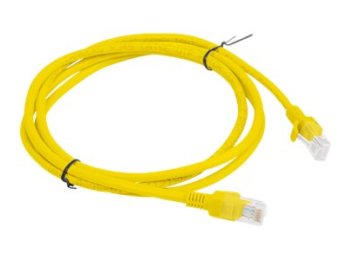 Patchcord UTP Lanberg PCU6-10CC-0150-Y (RJ45 - RJ45 ; 1,5m; UTP; kat. 6; kolor żółty)