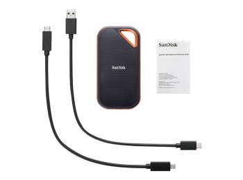 Dysk zewnętrzny SSD SanDisk Extreme PRO Portable (4TB; USB 3.2; 2000 MB/s; SDSSDE81-4T00-G25)