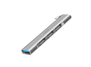HUB smukły USB-C do 1x USB-A 3.0 3xUSB-A 2.0