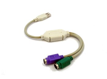 Adapter USB->2xPS2 (klawiatura+mysz) UAPS12