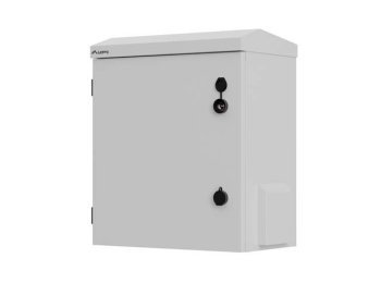 Szafa rack wisząca 10 cali hermetyczna IP55 montaż na ścianie/słupie 420x300x500mm szara (złożona)