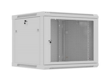 LANBERG SZAFA INSTALACYJNA RACK WISZĄCA 19" 9U 600X600 SZARA DRZWI PERFOROWANE (FLAT PACK)