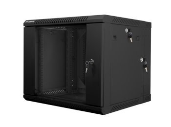 Szafa instalacyjna wisząca dwusekcyjna 19'' 9U 600X600mm czarna