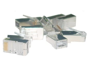 Wtyk RJ45 ekranowany kat.6 uniwersalny drut/linka 8P8C 100szt
