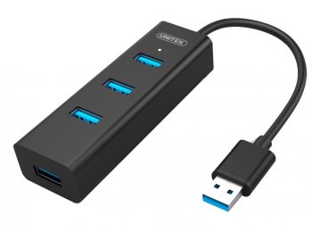 Hub 4x USB 3.0; BC1,2; CZARNY