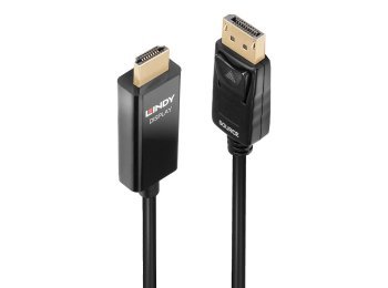 Lindy 40925 adapter kablowy 1 m DisplayPort HDMI Czarny