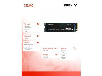 Dysk SSD CS2140 500GB M.2 2280
