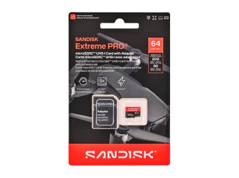 Sandisk Extreme Pro microSD UHS-I 64GB MicroSD 200MB/s(R) / 90MB/s(W)