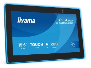 iiyama TW1625LASC-B3PNR wyświetlacz do sal konferencyjnych. 39,6 cm (15.6") 1920 x 1080 px LED Wi-Fi 6 (802.11ax), Wi-Fi 5 (802.11ac), Wi-Fi 4 (802.11n), 802.11g, 802.11a, 802.11b Czarny Bluetooth