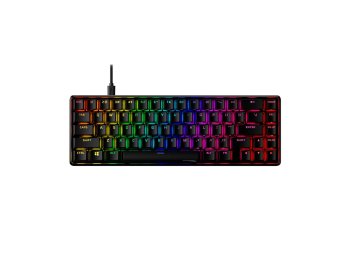 HyperX Alloy Origins 65 czarny / Klawiatura gamingowa / mechaniczna / HyperX czerwony / US / RGB / USB-C