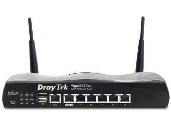 DrayTek Vigor2927ac router bezprzewodowy Gigabit Ethernet Dual-band (2.4 GHz/5 GHz) 4G Czarny